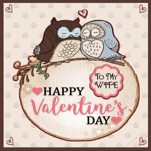 Owls Valentines Card