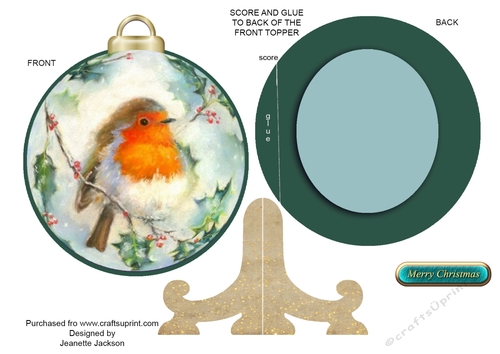 Robin Bauble Plate and Stand