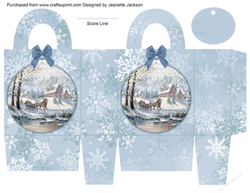 Scenic Bauble 1 Gift Bag