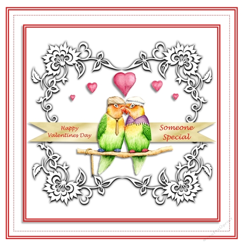 Birdy Valentines Card