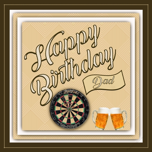 Male Birthday Darts and Beer