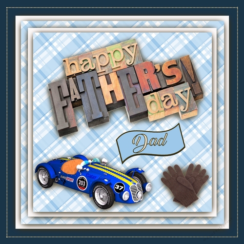 Fathers Day Gloves and Vintage Sports Car