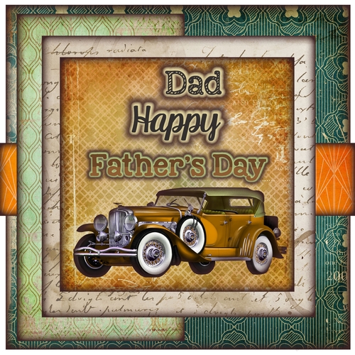 Father`s Day Car Card