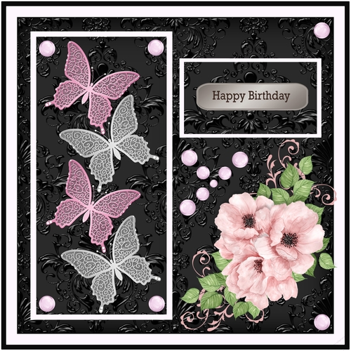 butterflies and Pink Poppies All Occasions