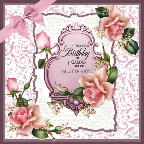 Birthday Roses 8 x 8 card