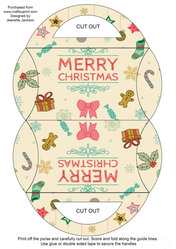 Merry Christmas Pillow Gift Bag
