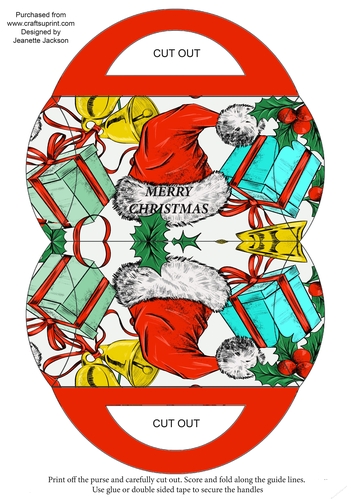 Santa Hat Pillow Gift Bag