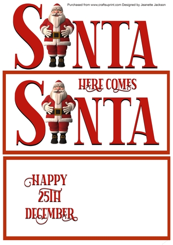 Santa DL Card