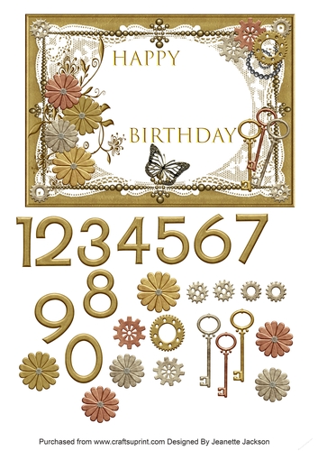 SteamPunk Age A5 Birthday Card