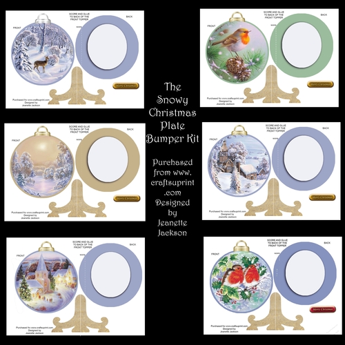 The Snowy Christmas Plate Bumper Kit