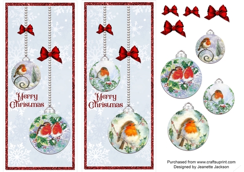 Robin Baubles DL Card Toppers and Decoupage 1