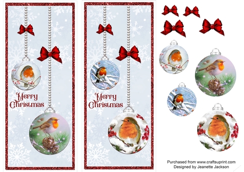 Robin Baubles DL Card Toppers and Decoupage 2