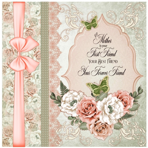 Floral and Flourishes Mothers Day 6 x 6 Card