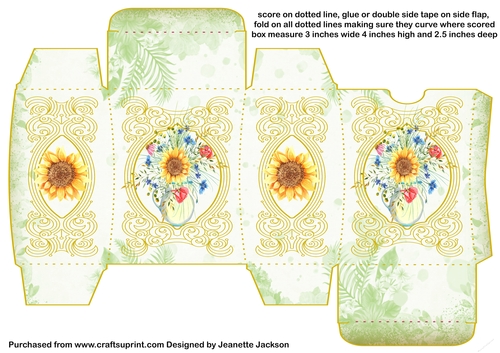 Sunflower Gift Box