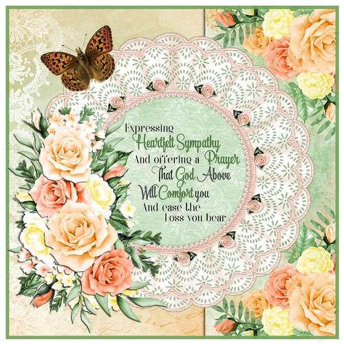 Heartfelt Sympathy/Any Occasion 7 x 7 Card