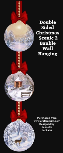 Double-sided Christmas Scenic 2 Wall Hanging Decoration