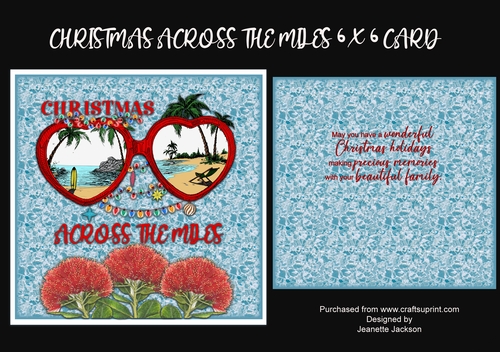 Christmas Across the Miles 6 x 6 Quick Card