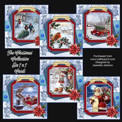 The Christmas Collection Six 7 x 7 Card Kit