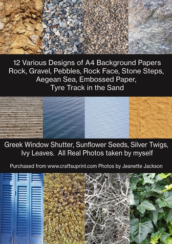 12 x Various Designs Of Background Papers