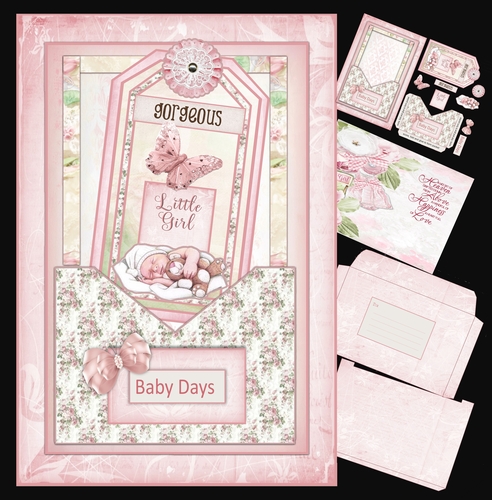 Baby Girl A5 Card