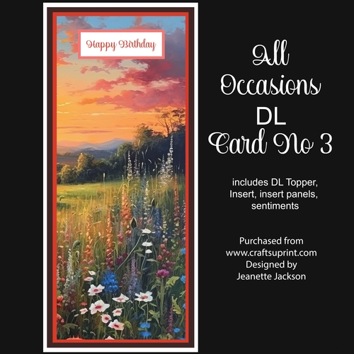 All Occasions DL Card No 3