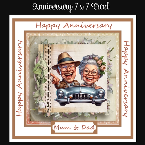 Anniversary 7 x 7 Card