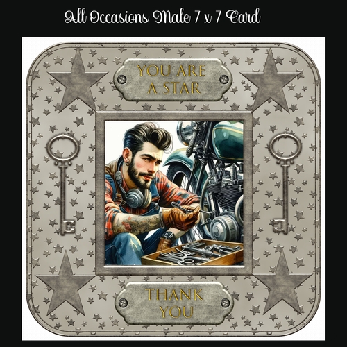 All Occasions 7 x 7 Male Card