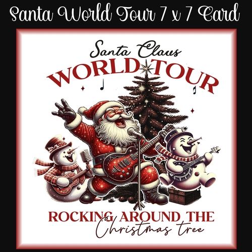 Santa World Tour 7 x 7 Card