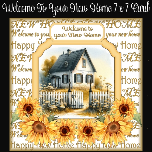 Welcome to your New Home 7 x 7 Card
