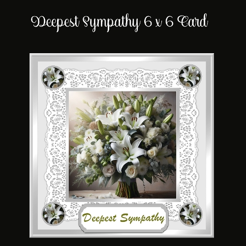 Deepest Sympathy 6 x 6 Card