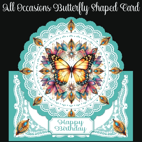 All Occasions Butterfly Shaped Card