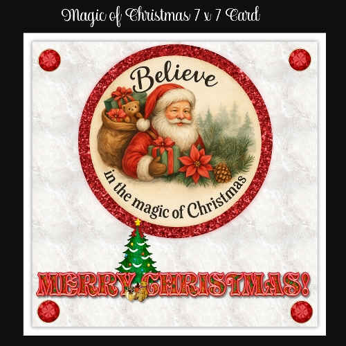 Magic Of Christmas 7 x 7 Card