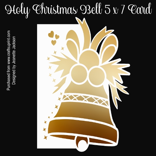 cup1394417_2474 - Holy Christmas Bell 5 x 7 Card