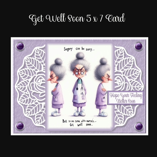 cup1398570_2474 - Get Well Soon 5 x 7 Card