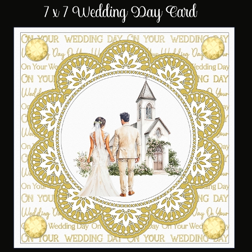7 x 7 Wedding Day Card