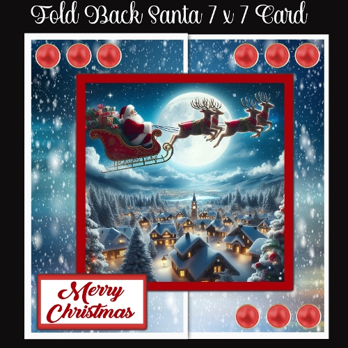 Fold Back Saanta 7 x 7 Card