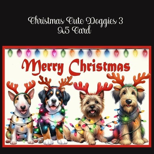 cup1412670_2474 - Christmas Cute Doggies 3 A5 Card