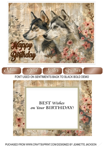 No 10 Cute Dog 5 x 7 Birthday Card