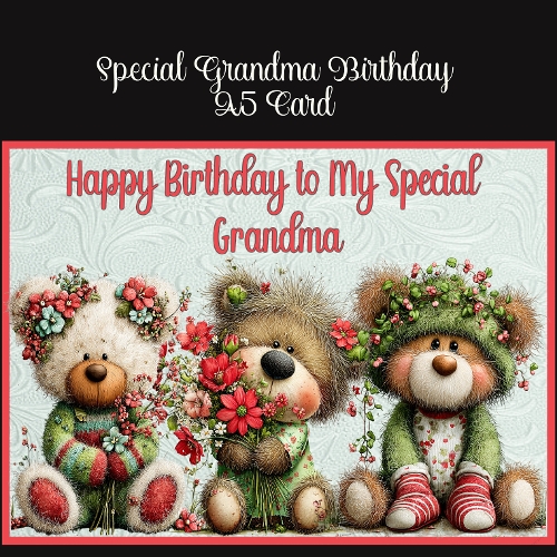 Special Grandma Birthday A5 Card