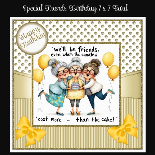 cup1430592_2474 - Special Friend Birthday 7 X 7  Card