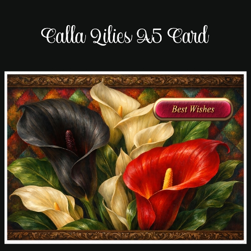 Calla Lilies A5 Card