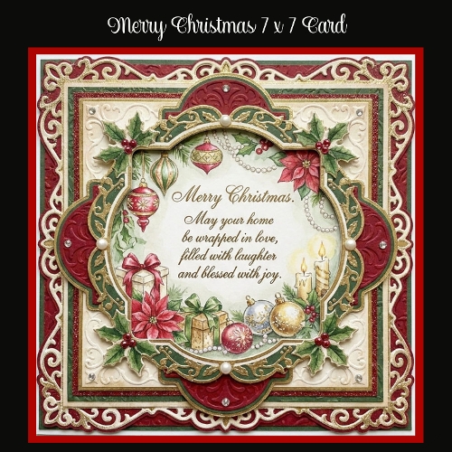 Merry Christmas 7 x 7 Shaped Card