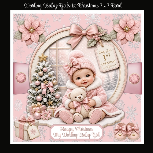 Darling Baby Girls 1st Christmas
