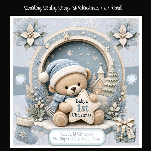 Darling Baby Boys 1st Christmas