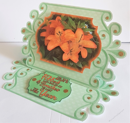 Lilies from my Garden Easel Card