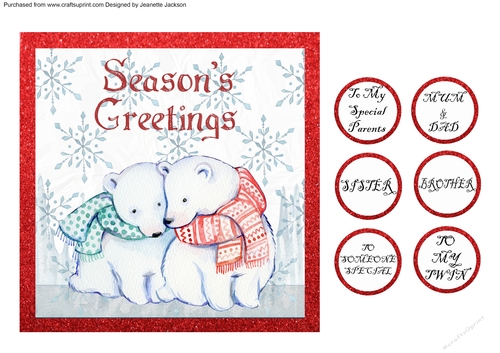 Seasons Greetings Polar Bears