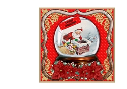 Santa Claus Snowglobe 8x8