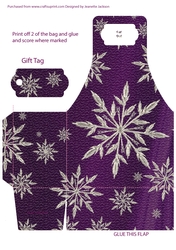Snowflake purple Gift Bag