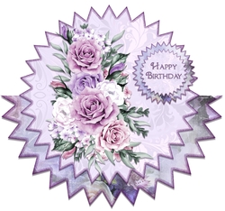 Roses Shaped Card