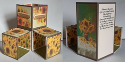 Triple Pop Up Sunflower Cube Card